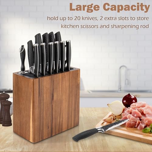 RedCall Acacia Wood Knife Storage Block