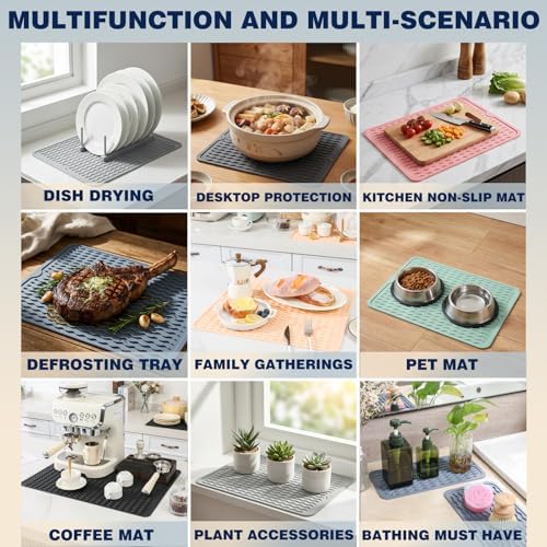2 Pack Caketime Silicone Dish Drying Mat