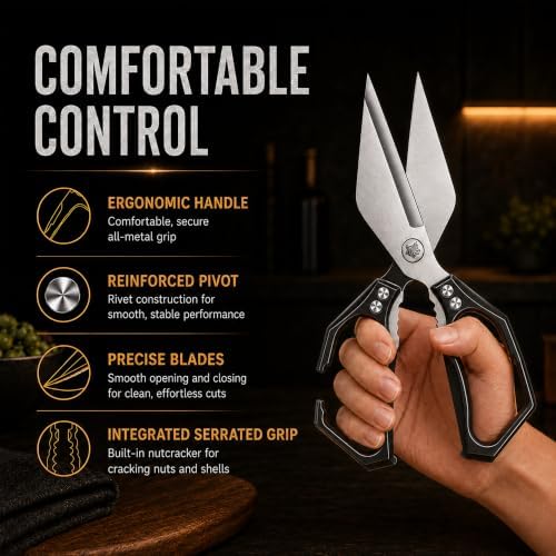 Seattleget Multifunctional Heavy-Duty Kitchen Shears, Chicken Bone Scissors