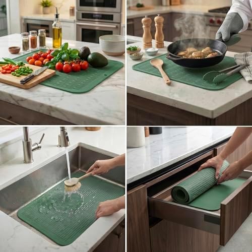 MicoYang Silicone Dish Drying Mat