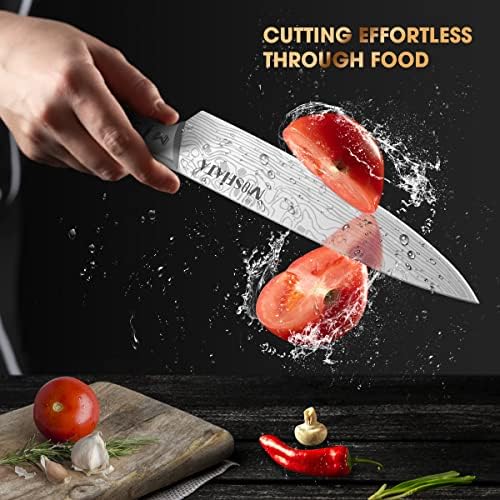 MOSFiATA 7 Piece Kitchen Knife Set, Ultra Sharp Knife Set
