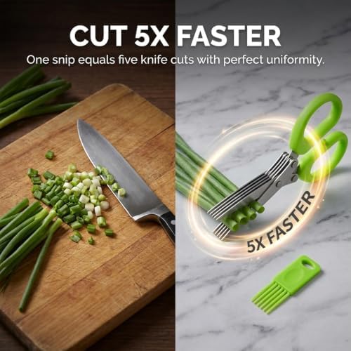 Herb Scissors 5-Layer Vegetable Shears