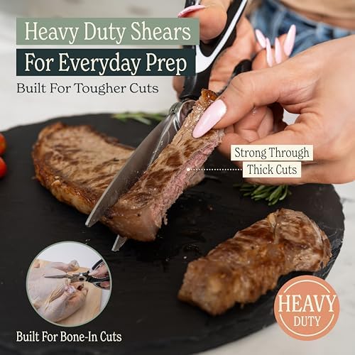Heavy Duty Kitchen Shears With Sharpener