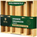 ROYAL CRAFT WOOD Luxury Bamboo Kitchen Drawer Organizer
