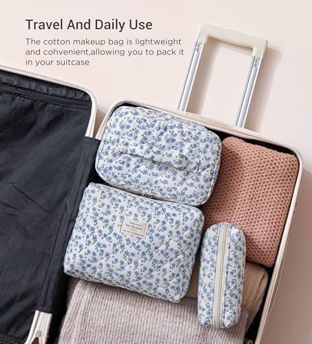 HBselect Quilted Makeup Bag
