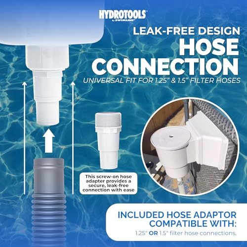 Swimline HYDROTOOLS Standard Wide Mouth Above Ground Pool Skimmer Kit | ABS