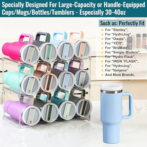 Premium Water Bottle Organizer for Stanley 40OZ & Various Bottles