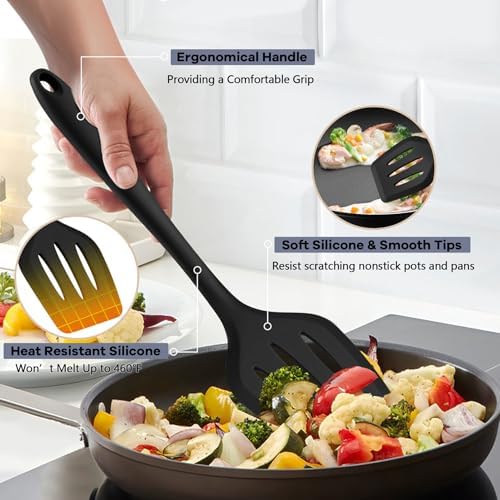 TeamFar Silicone Cooking Utensils