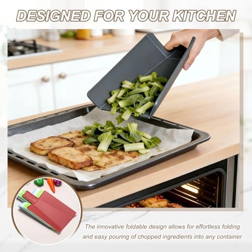 uxcell 2Pcs Foldable Cutting Board 15"x8.5" Plastic Folding Mat Light Blue