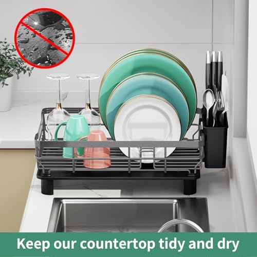 MOUKABAL Dish Drying Rack with Drainboard