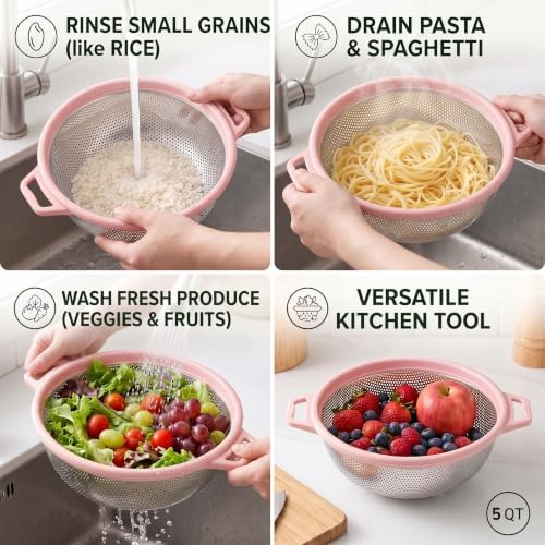 HiramWare Stainless Steel Colander