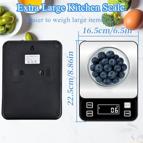 Full Waterproof Digital Scale IP67, 5kg Capacity 0.1g Accuracy Kitchen Scale