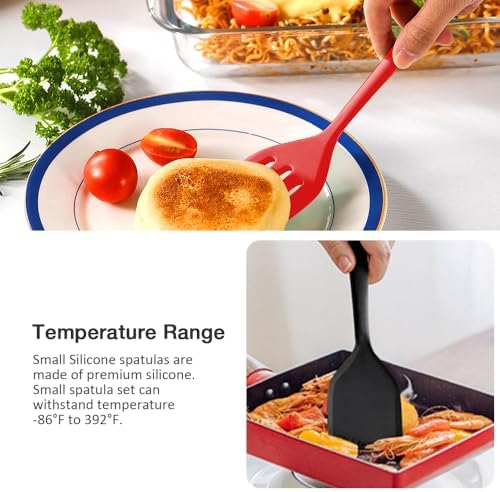 Small Silicone Serving Spatula Set of 4