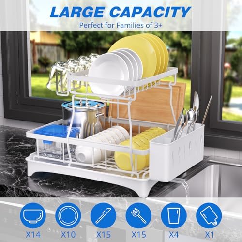 Godboat 2-Tier Dish Drying Rack
