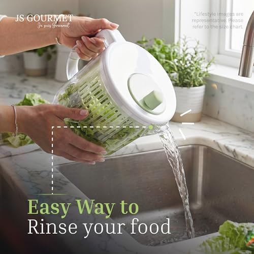 JS Gourmet Manual Salad Spinner