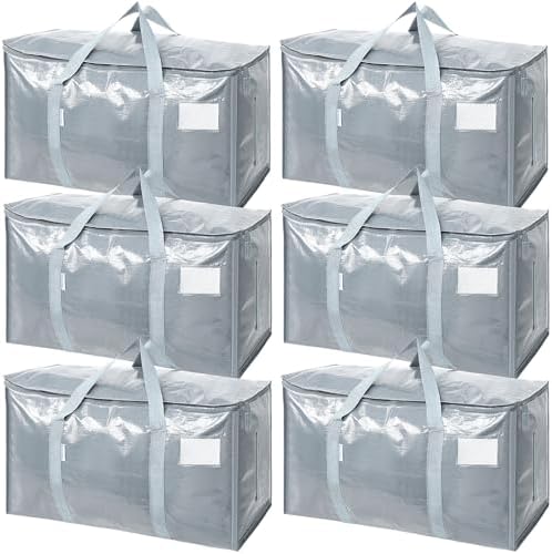 TICONN 6 Pack Extra Large Moving Bags Heavy Duty