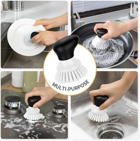 MR.SIGA Dish Scrub Brush, Palm Brush Dish Scrubber