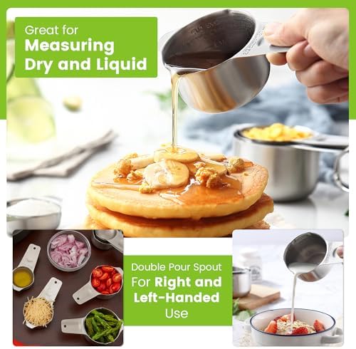 Spring Chef Stainless Steel Measuring Cups Set of 7
