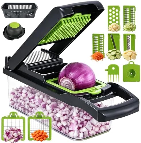 15 in 1 Vegetable Chopper, Food Veggie Chopper, Onion and Vegetable Slicer