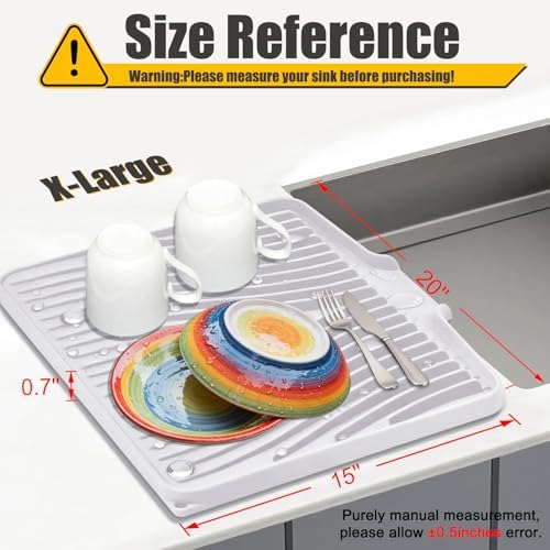 TIKNIK Silicone Dish Drying Mat