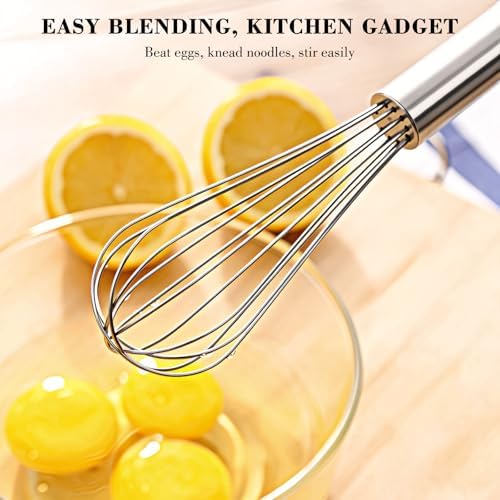 NileHome 2-Pack Stainless Steel Whisk Set, Kitchen Utensils
