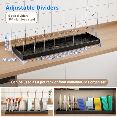 Mustorn Pots and Pans Organizer Under Cabinet