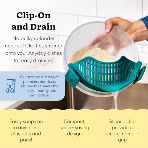 Anyday Silicone Clip On Strainer
