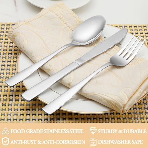 30 Piece Silverware Set Service