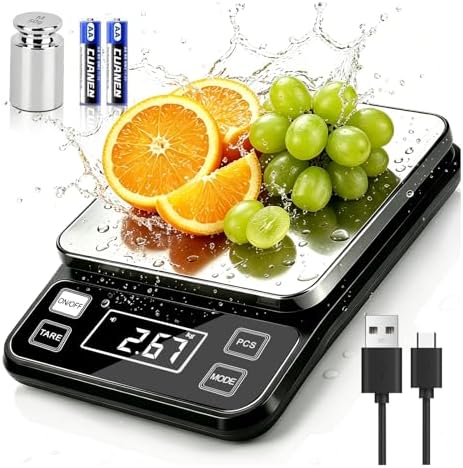 Waterproof Food Scale, 22lb Digital Kitchen Scale