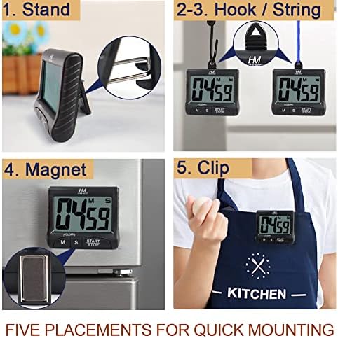 2-Pack Large Display Kitchen Timer