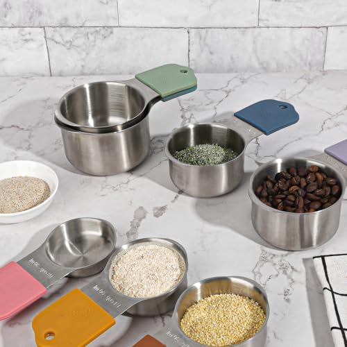 Magnetic Measuring Set of 7 Stainless Steel Magnetic Measuring Cups Set