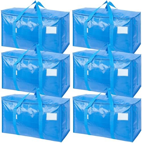 TICONN 6 Pack Extra Large Moving Bags Heavy Duty