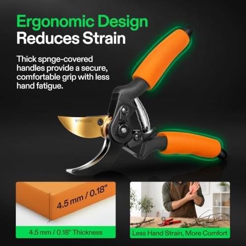 VIVOSUN 8.5" Bypass Pruning Shears