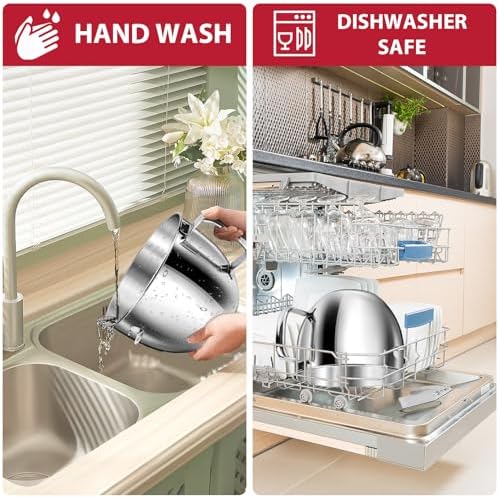 7QT Stainless Steel Mixer Bowl for Kitchenaid Stand Mixers, Kitchen Aid Mixing