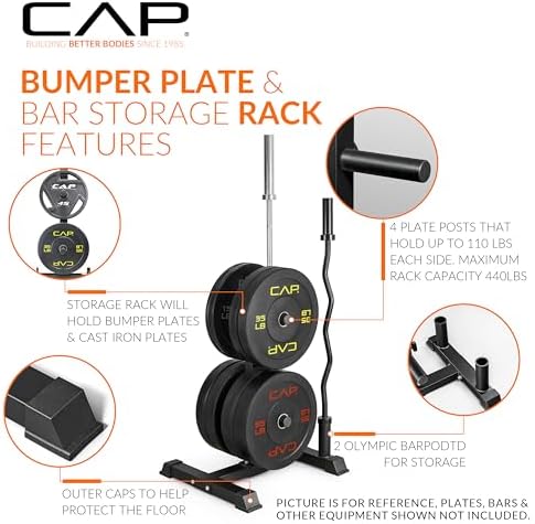 CAP Olympic Bumper Plate Tree Rack