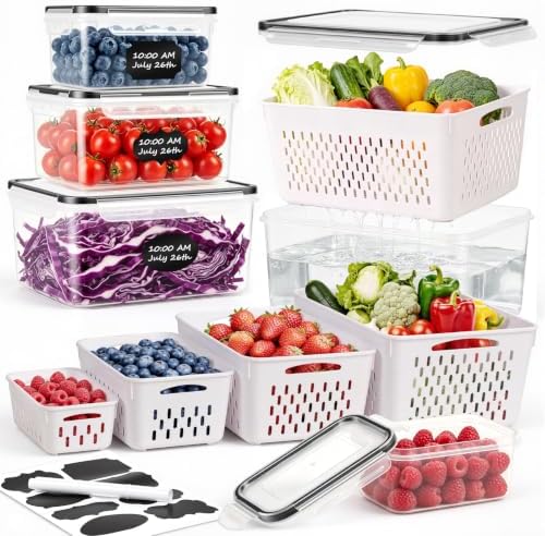 5 PCS Large Fruit storage Containers