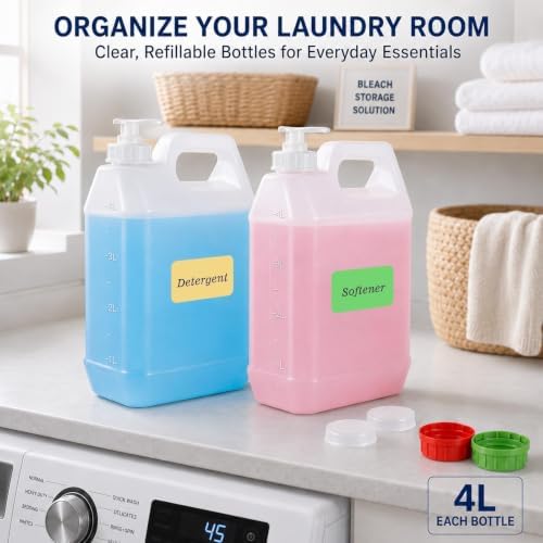 2 Pack 1 Gallon Graduated Jugs
