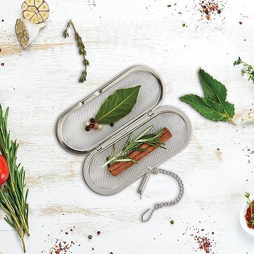 HIC Kitchen Herb Infuser Pod, 18/8 Stainless Steel Mesh,