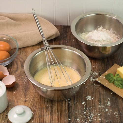 Mrs. Anderson’s Baking Egg and Batter Whisk, 18/8 Stainless Steel