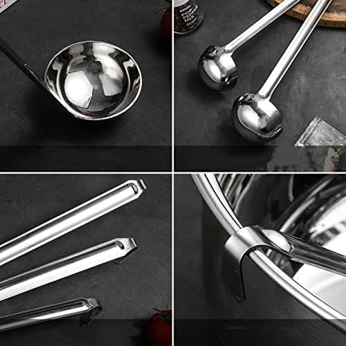 Stainless Steel Soup Ladle Set Long Handled Spoons