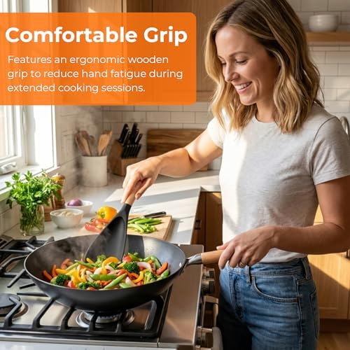 13" & 11" Silicone Cooking Spoons 2-Pack