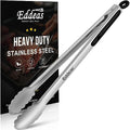 Eddeas Grill Tongs, 17 Inch Extra Long BBQ Tongs, Heat Resistant 600 Degrees