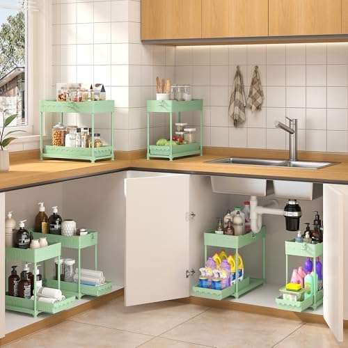 Sevenblue 3-Pack 2-Tier Under Sink Organizers