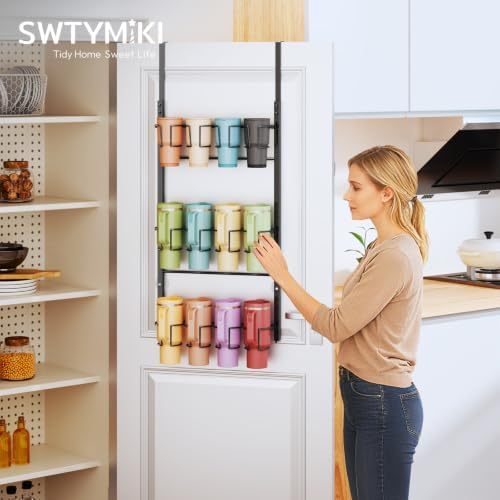 SWTYMIKI 3-Tier Water Bottle Organizer – Over the Door Stanley Cup Holder