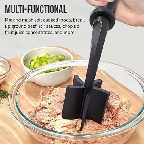 Meat Masher & Separator, Ground Beef Smasher, Plastic Spatula Chopper