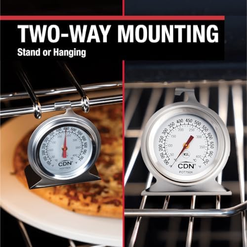 CDN High Heat Oven Thermometer | ProAccurate® | NSF Certified | 100-750°F Range