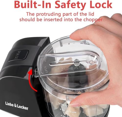Liebe&Lecker Mini Food Processor 1.5 Cup Electric Food Chopper