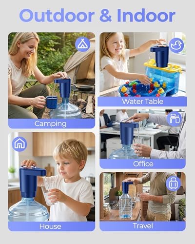 Water Jug Pump for 5 Gallon Bottle – Portable Electric USB-C Charging Dispenser