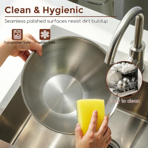 Gronivex Stainless Steel Mixing Bowls Set