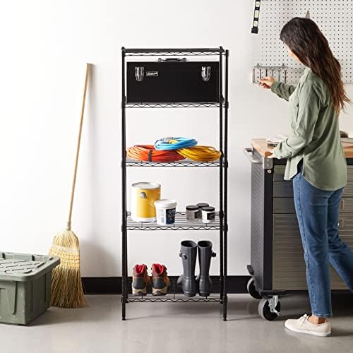 Amazon Basics 5-Shelf Multipurpose Adjustable Steel Garage Shelving Unit